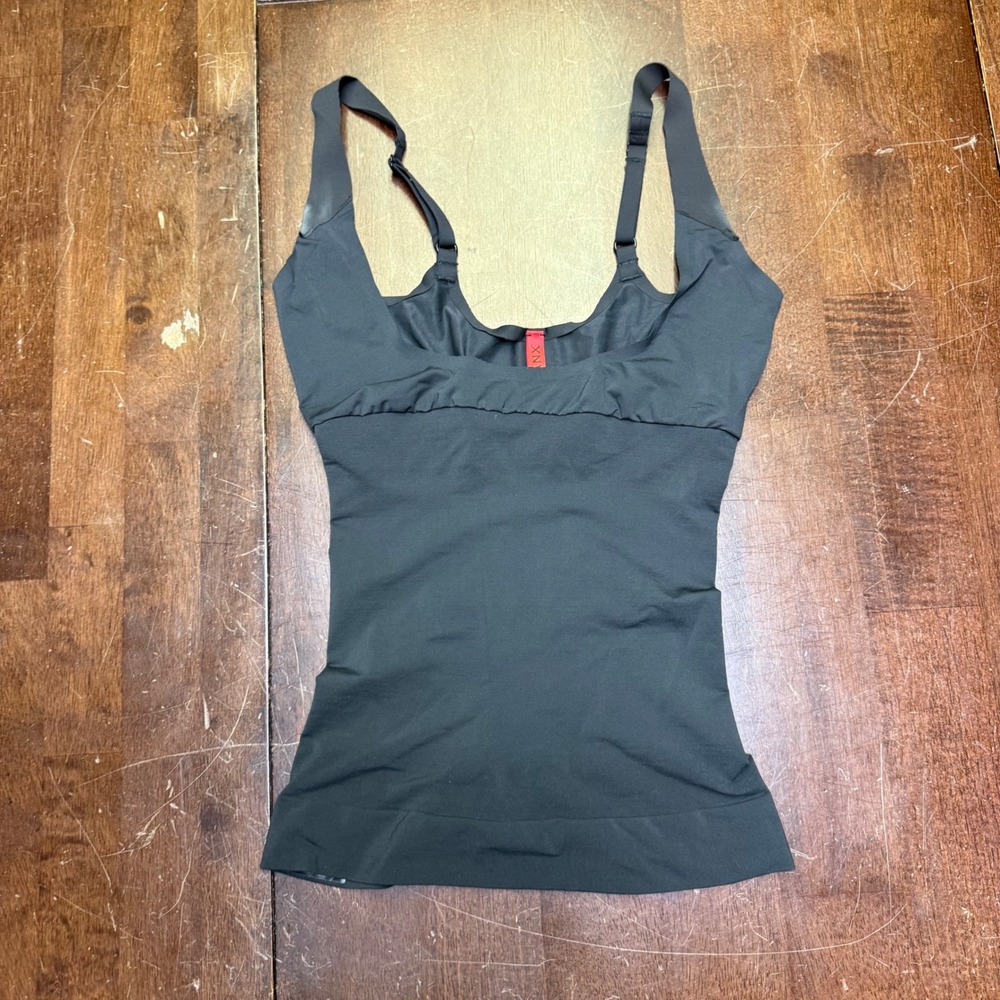Spanx Tank Top Women S Black Open Bust Camisole Shapewear